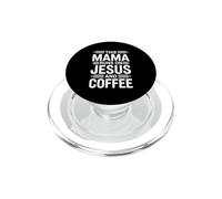 This Mama Runs On Jesus And Coffee PopSockets PopGrip per MagSafe