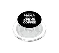 This Mama Runs On Jesus And Coffee PopSockets PopGrip per MagSafe