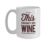This Might Be Wine Typography Tazza Eleganti Mug Ceramica Tazze Per Espresso Tè Latte 330Ml