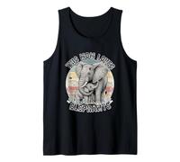 This Mom Loves Elephants Retro Animal Lover Canotta