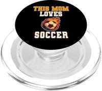 This Mom Loves Soccer Shirt - Game Day Sports Mom Tee PopSockets PopGrip per MagSafe