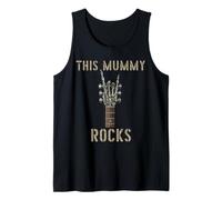 This Mummy Rocks, Gruppo Musicale Skeleton Hand Rock, Chitarra Grunge Canotta