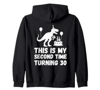 This My Second Time Turning 30 Divertente 60th Birthday Old Felpa con Cappuccio