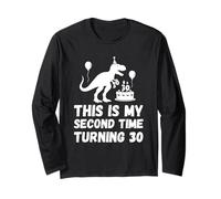 This My Second Time Turning 30 Divertente 60th Birthday Old Maglia a Manica