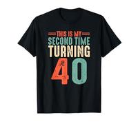 This My Second Time Turning 40 Funny 80th Birthday Maglietta