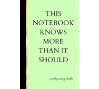 This Notebook Knows More Than It Should... mostly meeting doodles: Funny Office Notebook, Funny Office Supply, Lined Pages - The Perfect Gift for ... Doodlers & Office Sarcasm Journal