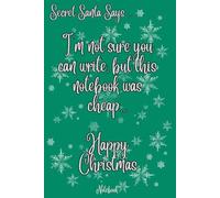 This notebook was cheap: Secret Santa funny gift for work and office