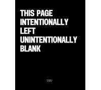 This Page Intentionally Left Unintentionally Blank: The Coffee Table Book