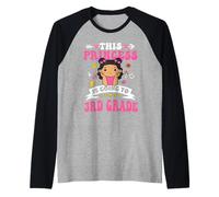 This Princess Is Going To 3rd Grade Back To School for Girls Maglia con Maniche Raglan