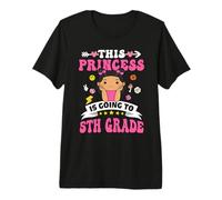 This Princess Is Going To 5th Grade Back To School for Girls Maglietta Premium