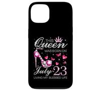 This Queen Was Born on July 23 Living My Blessed Life Custodia per iPhone 13