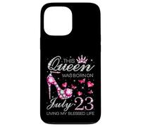 This Queen Was Born on July 23 Living My Blessed Life Custodia per iPhone 13 Pro Max