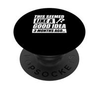 This seemed like a good idea jogging corridore divertente PopSockets PopGrip Adesivo