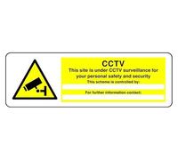 This Site Is Under CCTV Surveillance For Your Personal Safety And - segnale di sicurezza - plastica rigida da 1,2 mm per uso interno/esterno (450 mm x 150 mm) Distanza di visualizzazione entro 7 m.