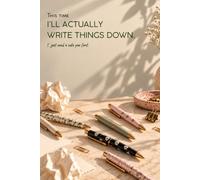 This Time I’ll Actually Write Things Down.: I just need a cute pen first.