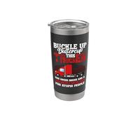 This Trucker Has Anger Issues And A Serious Fun Truck Driver Bicchiere termico in acciaio inox doppia parete