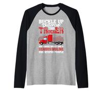 This Trucker Has Anger Issues And A Serious Fun Truck Driver Maglia con Maniche Raglan