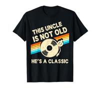 This Uncle Is Not Old Hes A Classic retrò Birthday Vinyl Maglietta