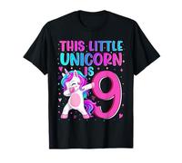 This Unicorn is 9 Years Old 9th Birthday Girl Daughter Maglietta