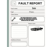 This Vehicle Maintenance Log Book features: 100 maintenance procedures, vehicles service and repairs.