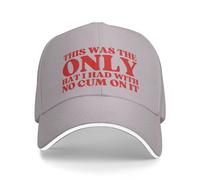 This Was The Only I Had with No Cum On It Cappello Unisex Moda Cappello Hiphop Casuale Cappellino da Baseball per Caccia Tennis Donna