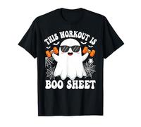 This Workout Is Boo Foglio Divertente Fantasma Halloween Maglietta