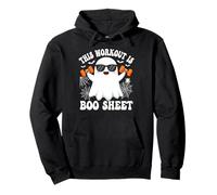 This Workout Is Boo Sheet Funny Ghost Halloween Felpa con Cappuccio