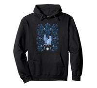 Thistle & Cats Mystical Whimsigoth Art Disegno episodico Felpa con Cappuccio