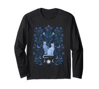 Thistle & Cats Mystical Whimsigoth Art Disegno episodico Maglia a Manica