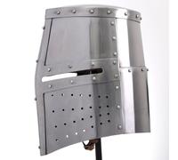 ThisToffGuys Elmo medievale - Elmo a botte da cavaliere templare - Replica storica indossabile con fodera