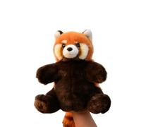ThisToffGuys Marionetta realistica a forma di panda rosso da 12 pollici, morbida marionetta di peluche a forma di panda rosso for ventriloquio, insegnamento e gioco (Ailurus fulgens)(A)