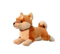 ThisToffGuys Peluche realistico Shiba Inu/Akita Inu da 15 pollici, cane di peluche snodabile, cucciolo di peluche morbido e coccoloso