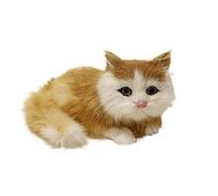 ThisToffGuys Statuetta realistica da 7,1 pollici, statua di animale finto, decorazione leggera for la casa, regalo for gli innamorati(White 15cm)