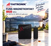 Thitronik 100757 contatto magnetico wireless nero WiPro III, safe.lock,...