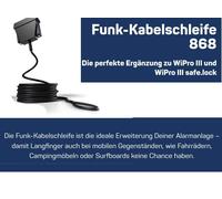 Sensore di sicurezza wireless thitronik loop 868 mhz 250 cm nero