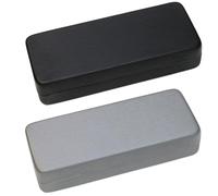 THIVENNY Custodia per occhiali, 2 pezzi custodia per occhiali rigida copertura in pelle PU grigia, custodia per occhiali per uomo e donna, custodia rigida per occhiali, custodia per occhiali da sole