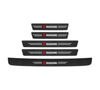 THJKCVSD 5 Pezzi Battitacco Adesivi Soglie Porte, per Suzuki Swift/Sport/Hybrid 2017-2020 2021 2022 2023 Adesivo batticalcagno Porta Auto AntiGraffio Accessori Styling Dll'auto