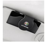 THJKCVSD Auto Porta Occhiali, per Alfa Romeo Giulietta Giulia Stelvio Mito Tonale,per Organizzare Bicchieri Biglietti Carte Mantiene l'Auto in Ordine,Accessori Auto Interno,Black