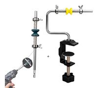 THKFISH Bobina per lenza da pesca, regolabile, portatile, con morsetto e leva-lenza