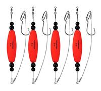 THKFISH Galleggianti da Pesca Catfish Float Rigs Santee Rig for Catfishing Rig per Esche da Pesca Eva Foam Peg Floats 4 pezzi-3in Rosso