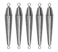 THKFISH Piombo da pesca, Inline Trolling Sinker Fishing Weights Sinkers doppio anello di piombo, piombo siluro per acqua salata e dolce, 1oz-3,5oz, set di piombo da pesca, piombo dropshot, piombo,