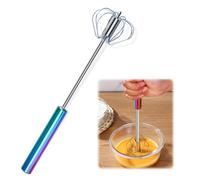 THKO Frusta Semiautomatica in Acciaio Inossidabile, 30x6 cm Frullino in Acciaio Inox | Frusta da Cucina | Sbattitore Manuale | Frusta a Mano | Frullatore Manuale - Colorato