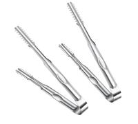THKO Pinze da Cucina Inox Set: Pinza Cucina Professionali 2Pezzi - Pinze Cucina Acciaio Multiuso 21cm - Pinza Spaghetti Resistenti al Calore - Utensili Cucina per Barbecue, Chef, Bistecche, Cucinare