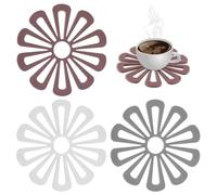 THKO Sottopentola in Silicone Creativo Set: Sottopentola Resistenti al Calore 3Pcs - Multiuso Sottopentola Forma di Fiore - Sottopentola Antiscivolo e Decorativi - Sottopentola Facili da Pulire