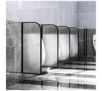 THKSGIV Divisorio per orinatoio, in Vetro temperato con Telaio in Acciaio Inox, Impermeabile, da Montare a Parete, per bagni Maschili.
