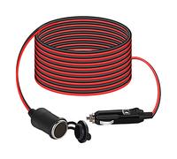 Thlevel 4 Metri Cavo di Prolunga 20AWG Presa Accendisigari Adattatore 12V Spinotto Maschio Auto con 10A Fusibile per Caravan Camper Frigo Aspirapolvere
