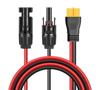 Thlevel Connettore del Pannello Solare al Cavo Adattatore XT60 3 Metri 12AWG Cavi di Alimentazione per la Centrale Elettrica Portatile