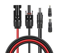 Thlevel Connettori Pannelli a DC 8mm 5,5x2,1mm 4.0x1.7mm, Spina e Presa Solare Cavo Adattatore Impermeabile 1,8 Metri 16AWG Convertitore per Il Collegamento di Generatori Solari Celle