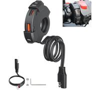 Thlevel Presa USB Moto 18W QC 3.0 30W PD Type-C Caricabatterie Auto Ricarica Rapida con IP65 Copertura Impermeabile 10A Fusibile per 12V 24V Marine Motorcycle Camper