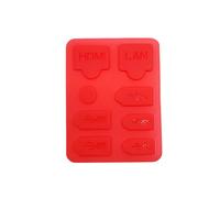THLMT 8PCS silicone polvere tappi compatibili per PS5 Slim, Copertura antipolvere per console di gioco Filtro antipolvere della porta della spina (Rosso)